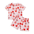 Short Sleeve Candy Heart Baby Set