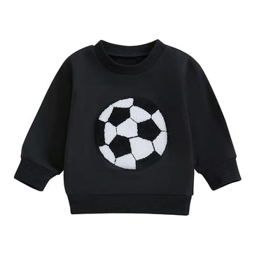 Black Soccer Toddler Sweatshirt   