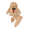 Long Sleeve Gingerbread Hooded Baby Set