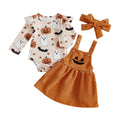 Long Sleeve Suspender Halloween Baby Set