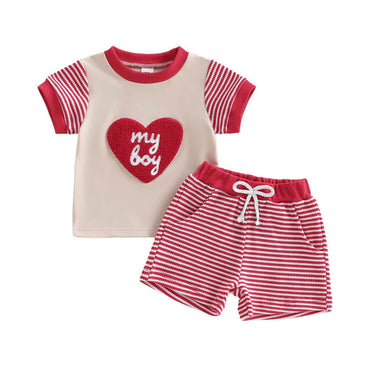 My Lovely Boy Striped Toddle Set