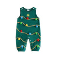 Sleeveless Christmas Tree Baby Jumpsuit Jumpsuit The Trendy Toddlers 