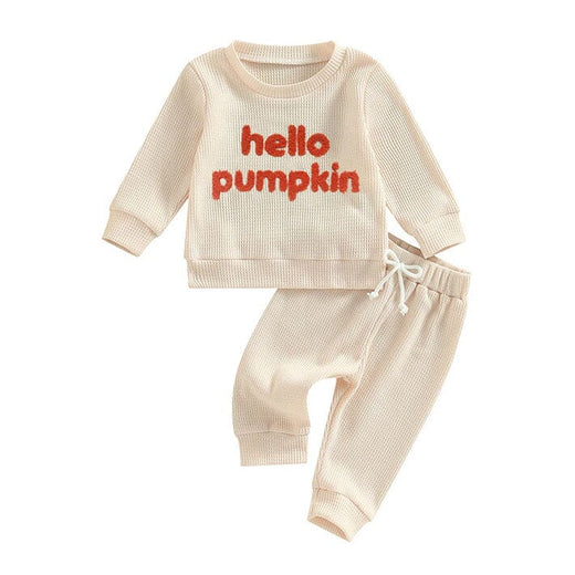 Hello Pumpkin Waffle Baby Set Sets The Trendy Toddlers 