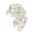 Long Sleeve Holiday Lights Baby Set