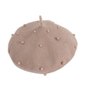 Solid Toddler Pearl Hat Khaki  