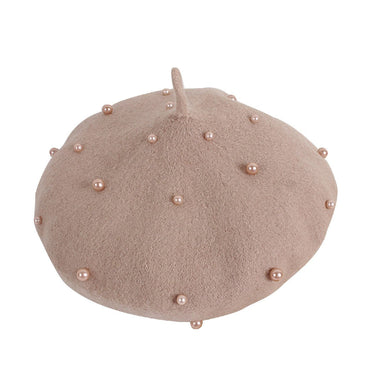 Solid Toddler Pearl Hat Khaki  