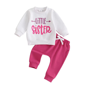 Long Sleeve Little Sister Baby Set