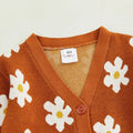 Long Sleeve Daisy Knit Toddler Cardigan   