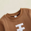 Long Sleeve Football Waffle Baby Bodysuit