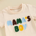 Short Sleeve Mama's Boy Baby Set   