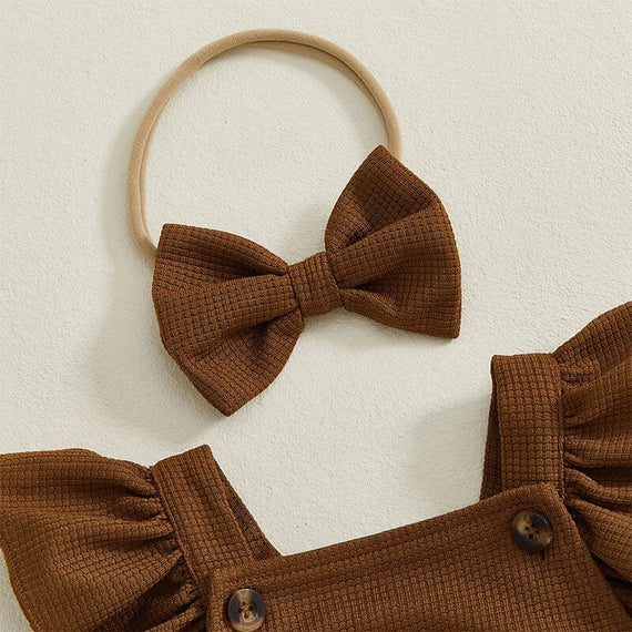 Fly Sleeve Turkey Baby Romper