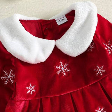 Christmas Snowflakes Toddler Dress Dresses The Trendy Toddlers 
