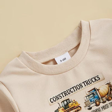 Construction Trucks Baby Set   