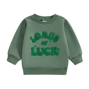 Loads of Luck Toddler Sweatshirt Green 9-12 M