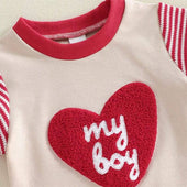 My Lovely Boy Striped Toddle Set