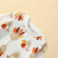 Long Sleeve Turkey Baby Bodysuit   