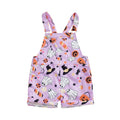 Halloween Vibes Straps Toddler Romper Purple 9-12 M
