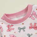 Long Sleeve Bows Baby Set