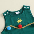 Sleeveless Christmas Tree Baby Jumpsuit Jumpsuit The Trendy Toddlers 