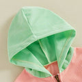 Long Sleeve Hooded Corduroy Toddler Jacket