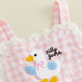 Silly Goose Checkered Toddler Jumpsuit
