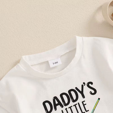 Daddy's Little Hockey Buddy Baby Bodysuit