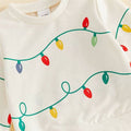 Long Sleeve Holiday Lights Baby Set