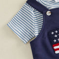 Short Sleeve Striped American Baby Set Sets The Trendy Toddlers 