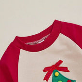 Long Sleeve Christmas Tree Baby Jumpsuit