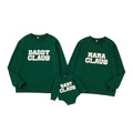 Claus Family Christmas Matching Sweatshirt Green 0-3 M