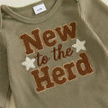 Long Sleeve New To The Herd Baby Set Sets The Trendy Toddlers 