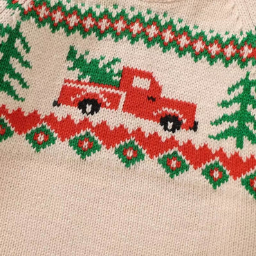 Christmas Vintage Knit Toddler Sweater   