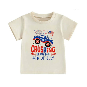 USA Construction Truck Toddler Tee