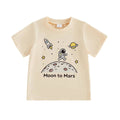 Moon To Mars Toddler Tee T-Shirt The Trendy Toddlers Beige 2T 