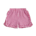 Ruffles Plaid Toddler Shorts Red 9-12 M