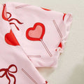 Short Sleeve Candy Heart Baby Set