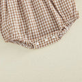 Long Sleeve Gingham Collar Baby Romper Rompers The Trendy Toddlers 