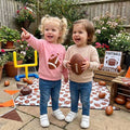 Football Bow Toddler Sweatshirt sweatshirt The Trendy Toddlers 