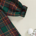 Christmas Vintage Plaid Baby Jumpsuit   