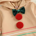 Long Sleeve Gingerbread Hooded Baby Set