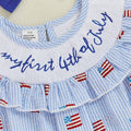 My First 4th of July Striped Baby Romper