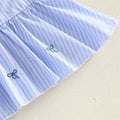 Sleeveless Ruffle Striped Collar Toddler Dress Dresses The Trendy Toddlers 