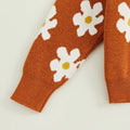 Long Sleeve Daisy Knit Toddler Cardigan   