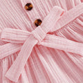 Flutter Sleeve Solid Toddler Dress