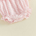 Long Sleeve Gingham Bows Baby Romper Rompers The Trendy Toddlers 