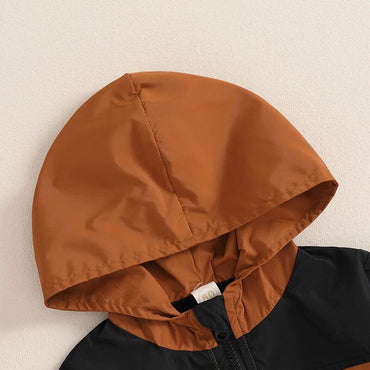 Pockets Zip-Up Hooded Toddler Jacket   