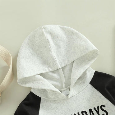 Sunday Football Hooded Baby Bodysuit   