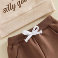Long Sleeve Silly Goose Solid Pants Baby Set