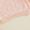 Long Sleeve Pink Ruffled Baby Sweater