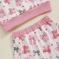 Long Sleeve Bows Baby Set   